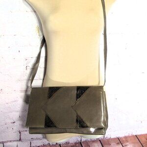 NEIMAN MARCUS VINTAGE LEATHER BAG made in  ITALY LEATHER LINED, LONG STRAP